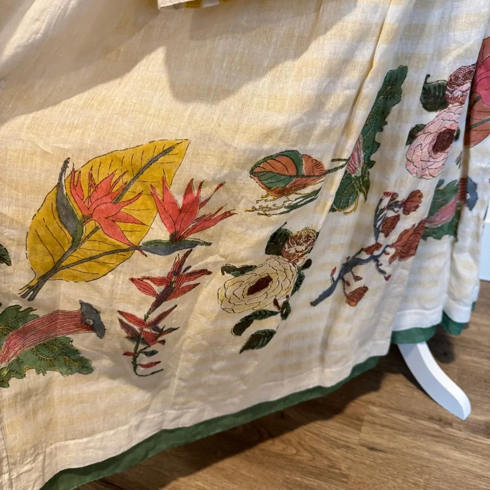 INJIRI MEDIUM cotton floral long top - Picture 7 of 11